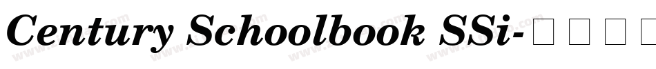 Century Schoolbook SSi字体转换